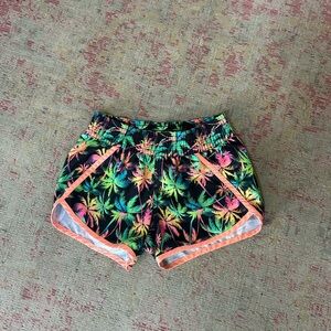 OP Girl's Tropical Athletic Shorts - Multicolor
